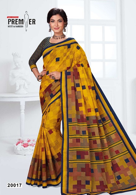 Premier Sun City Vol 20 Pure Cotton  Printed Designer Sarees